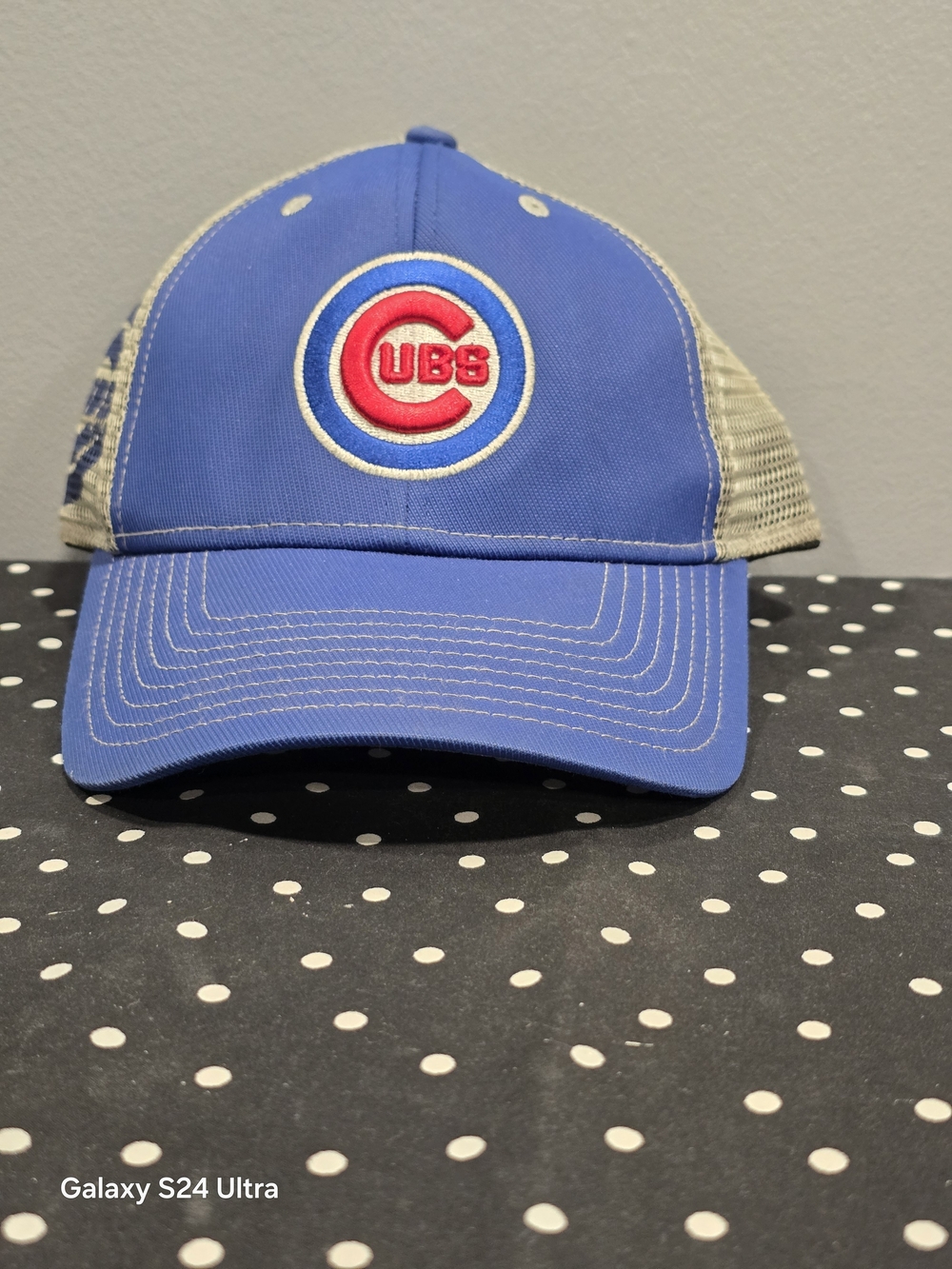 Chicago Cubs Blue Mesh-Back Trucker Hat